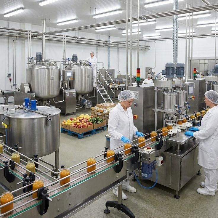 Food and beverage processing plant